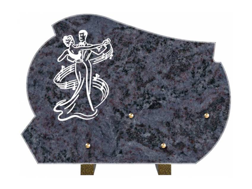 Granite plaque, unique design.