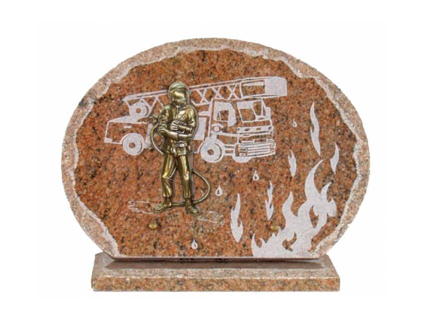 Handmade granite plaque of honor.