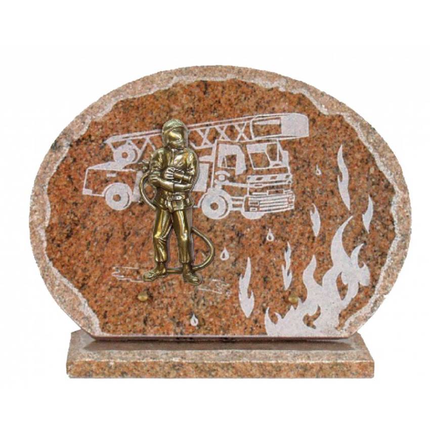 Handmade granite plaque of honor.