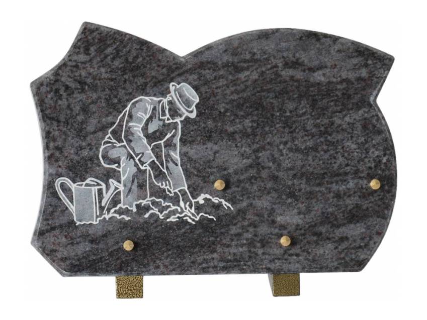 Stylish remarkable Granite plaque.