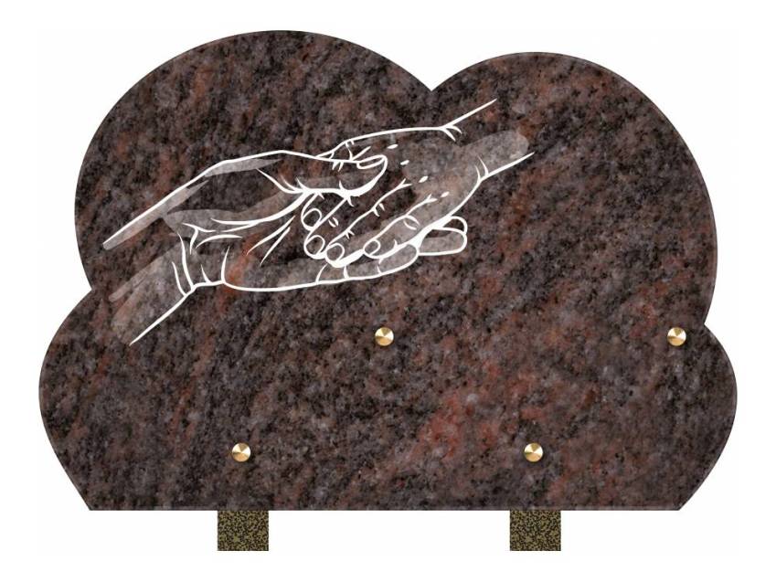 Stylish remarkable Granite plaque.