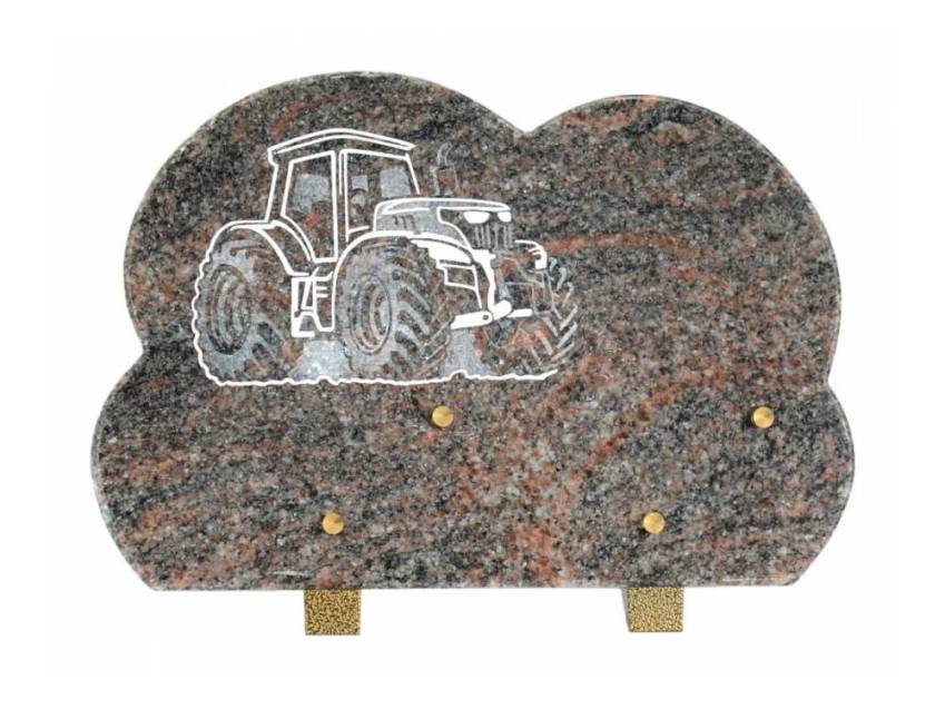 Stylish remarkable Granite plaque.