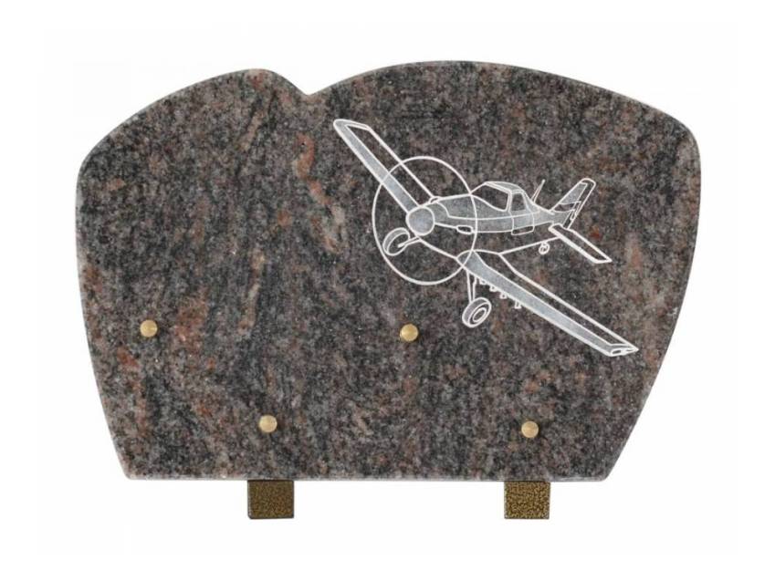 Stylish remarkable Granite plaque.