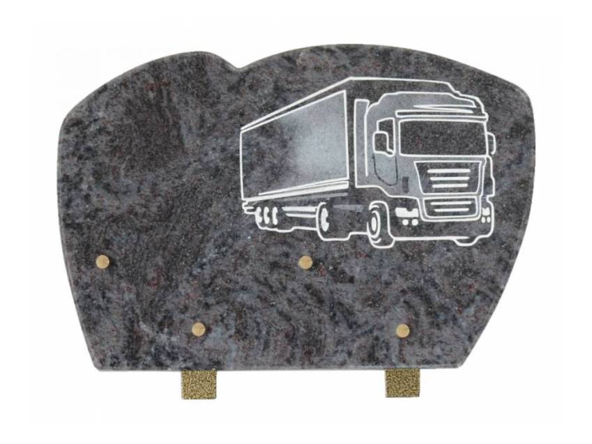 Stylish remarkable Granite plaque.