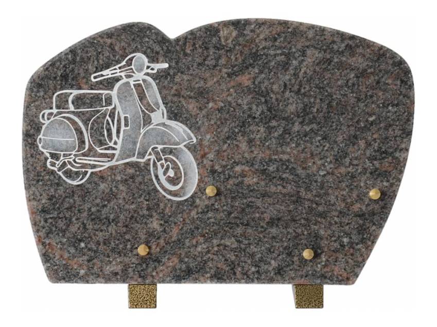 Stylish remarkable Granite plaque.