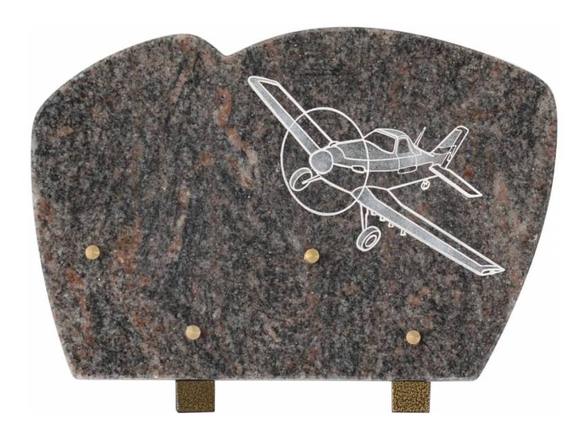 Stylish remarkable Granite plaque.