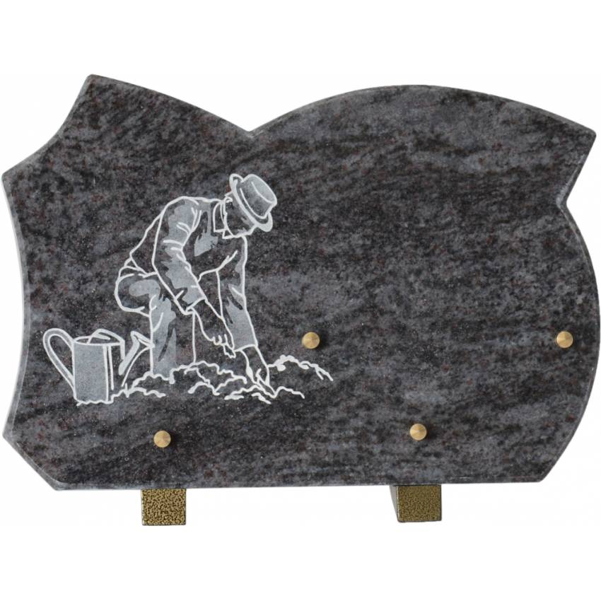 Stylish remarkable Granite plaque.