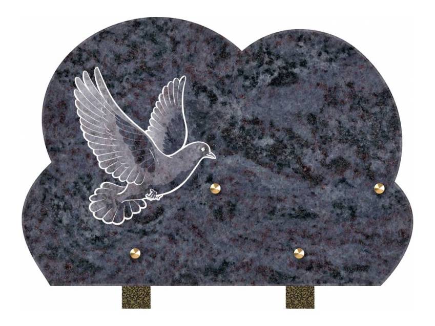 Stylish remarkable Granite plaque.