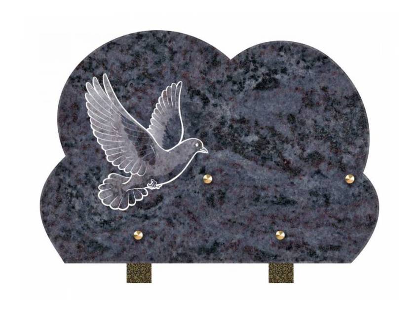 Stylish remarkable Granite plaque.