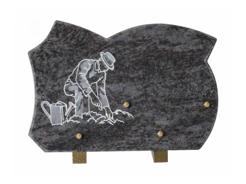 Stylish remarkable Granite plaque.