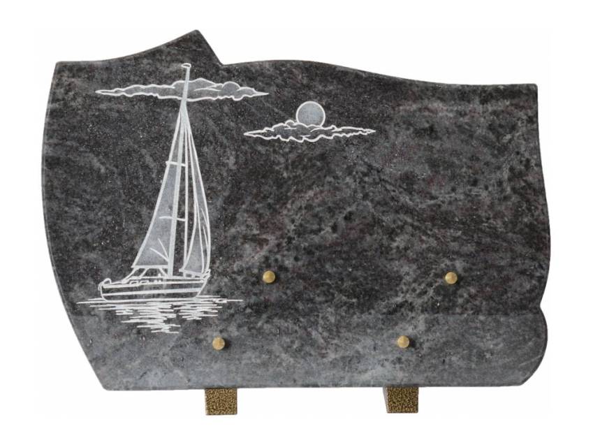 Modern artistic granite plaque.