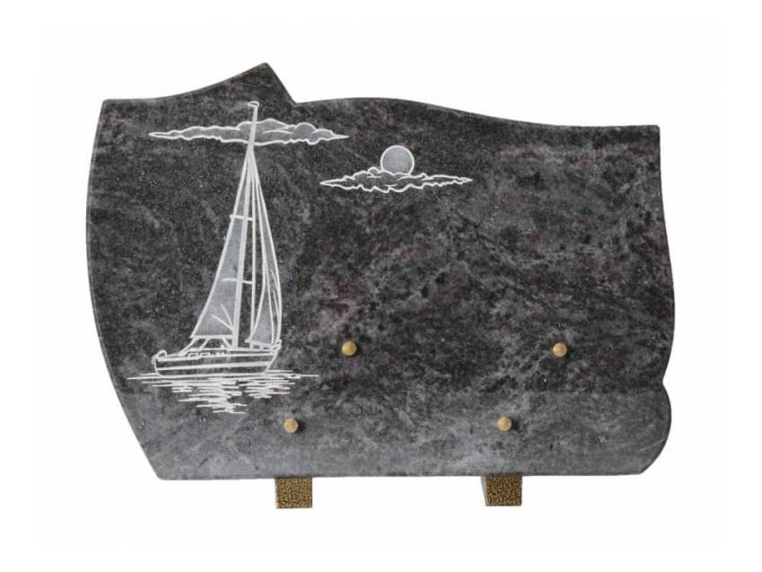 Modern artistic granite plaque.