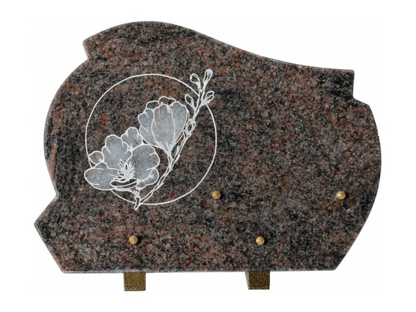 Modern artistic granite plaque.