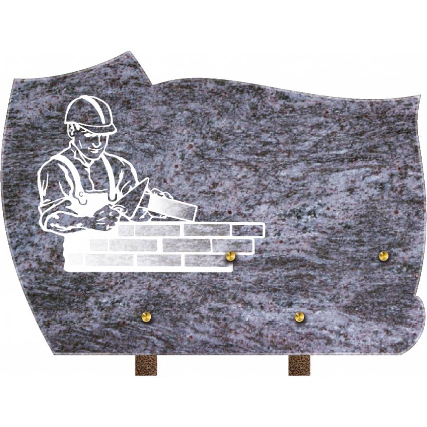 Modern artistic granite plaque.