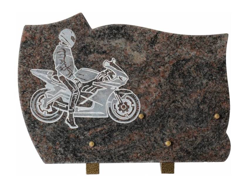 Modern artistic granite plaque.