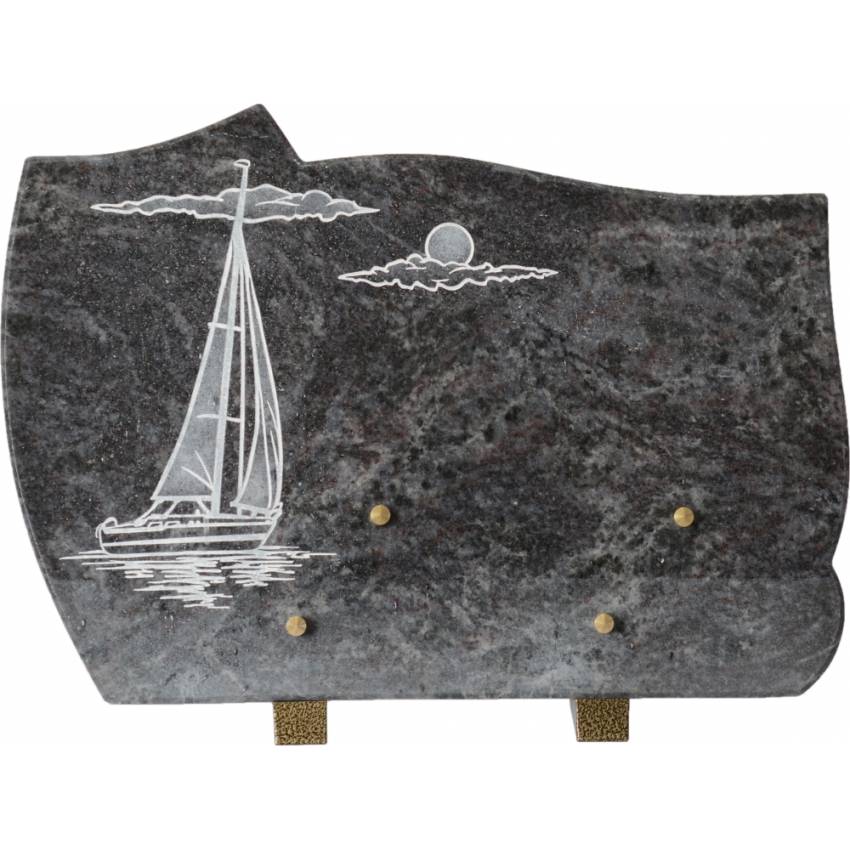 Modern artistic granite plaque.