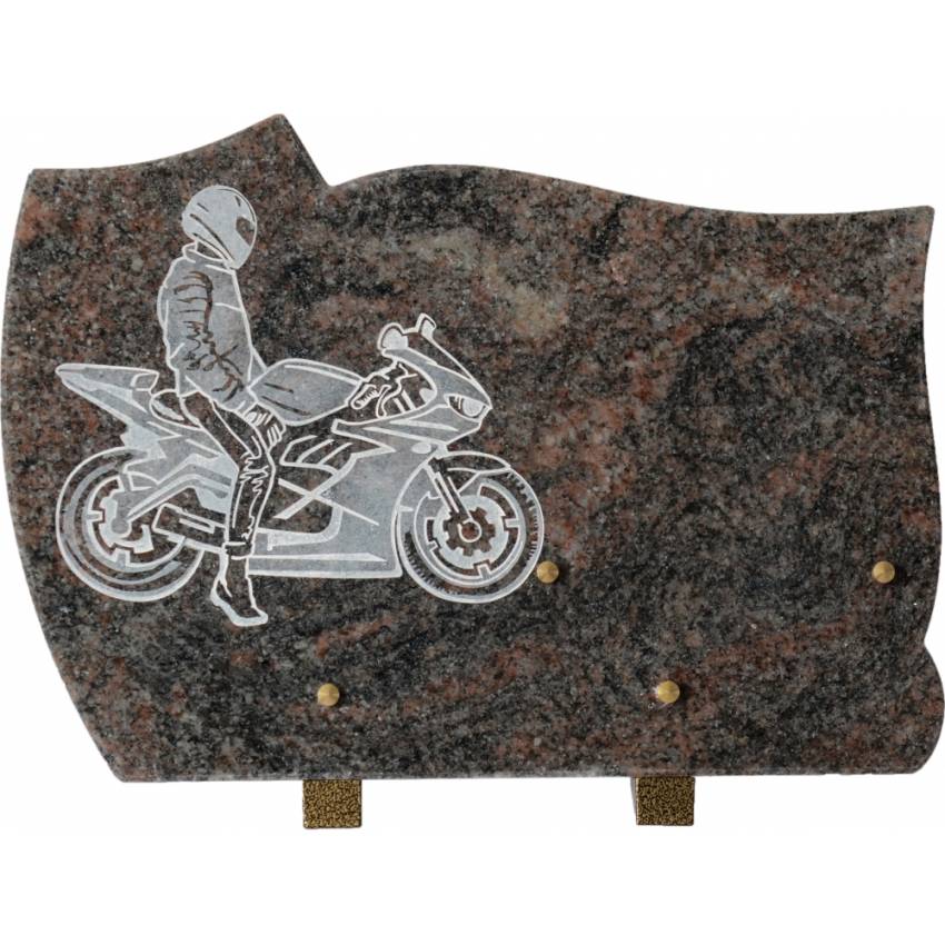 Modern artistic granite plaque.