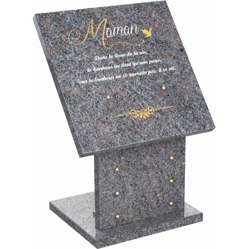 Beautiful eternal granite plaque.