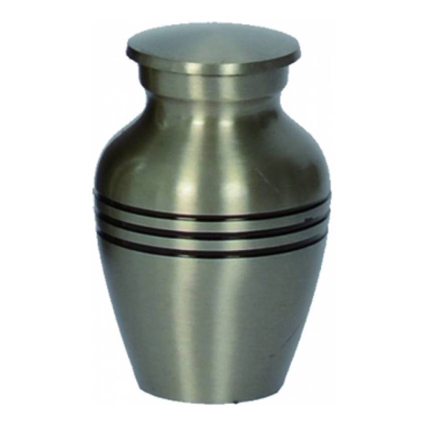 Immutable brass urn, 6 cl.