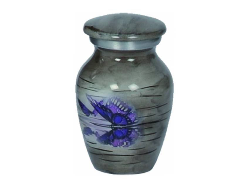 Unique 6 cl Aluminum Urn.