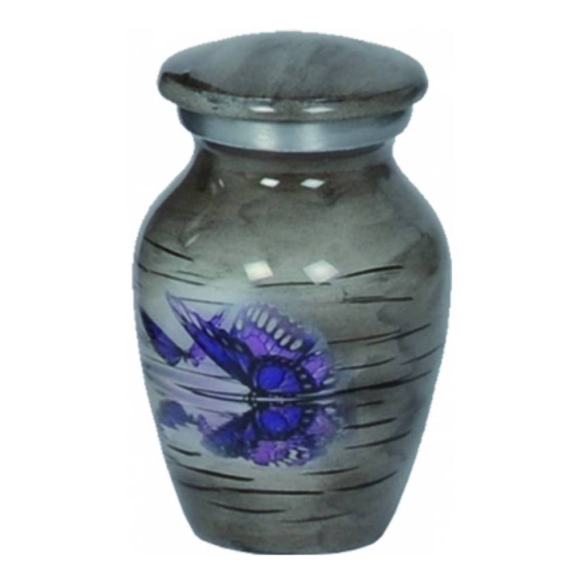 Unique 6 cl Aluminum Urn.