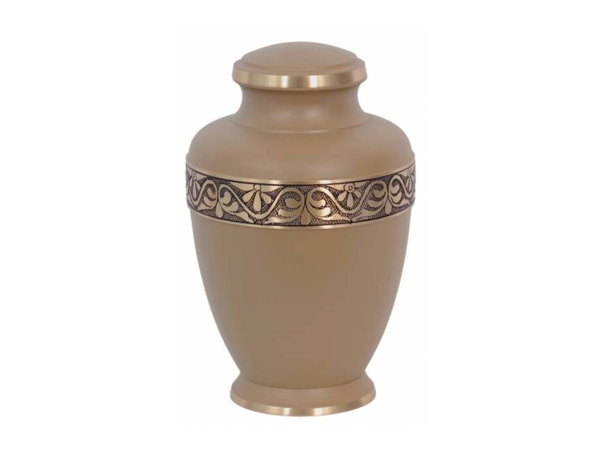 Symbolic brass urn, 3.5 liters.