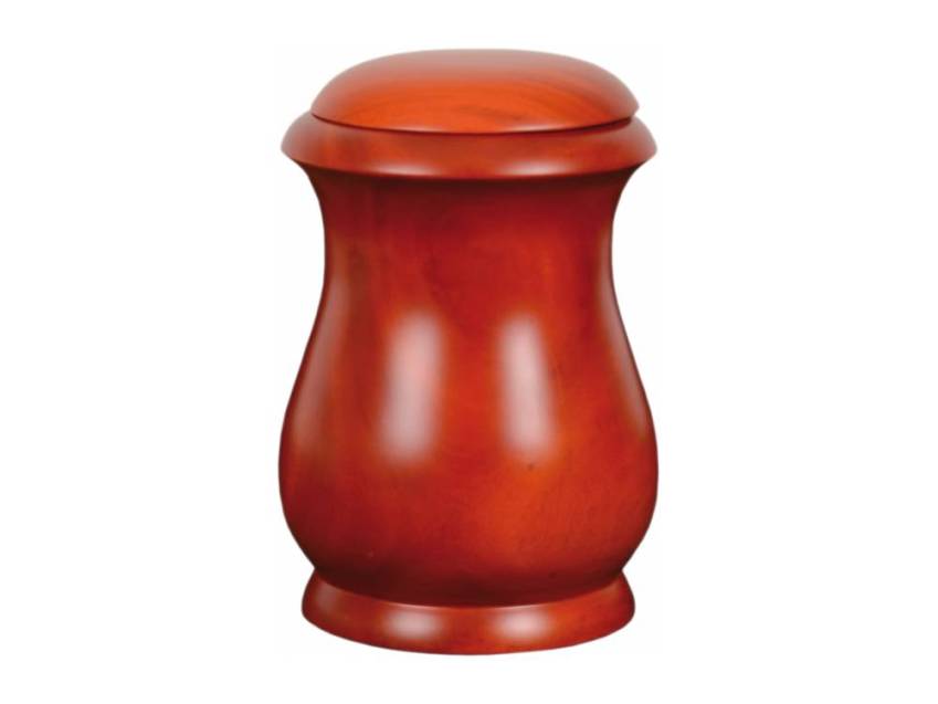 Aesthetic wooden urn 3.2 liters.