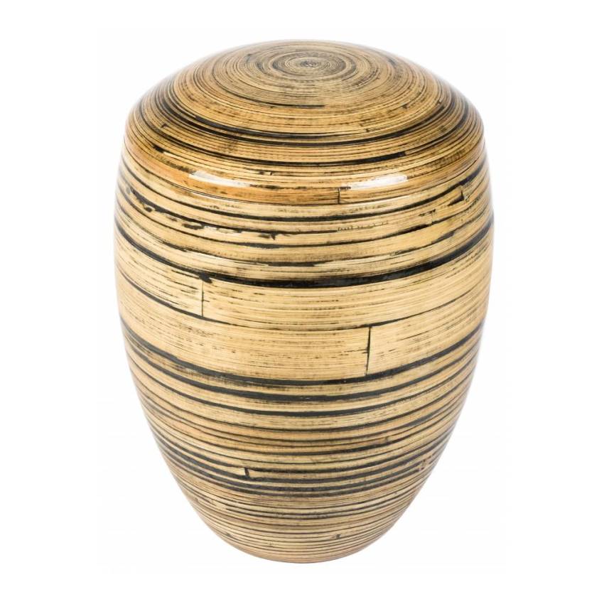 Harmonious 4-liter bamboo urn.