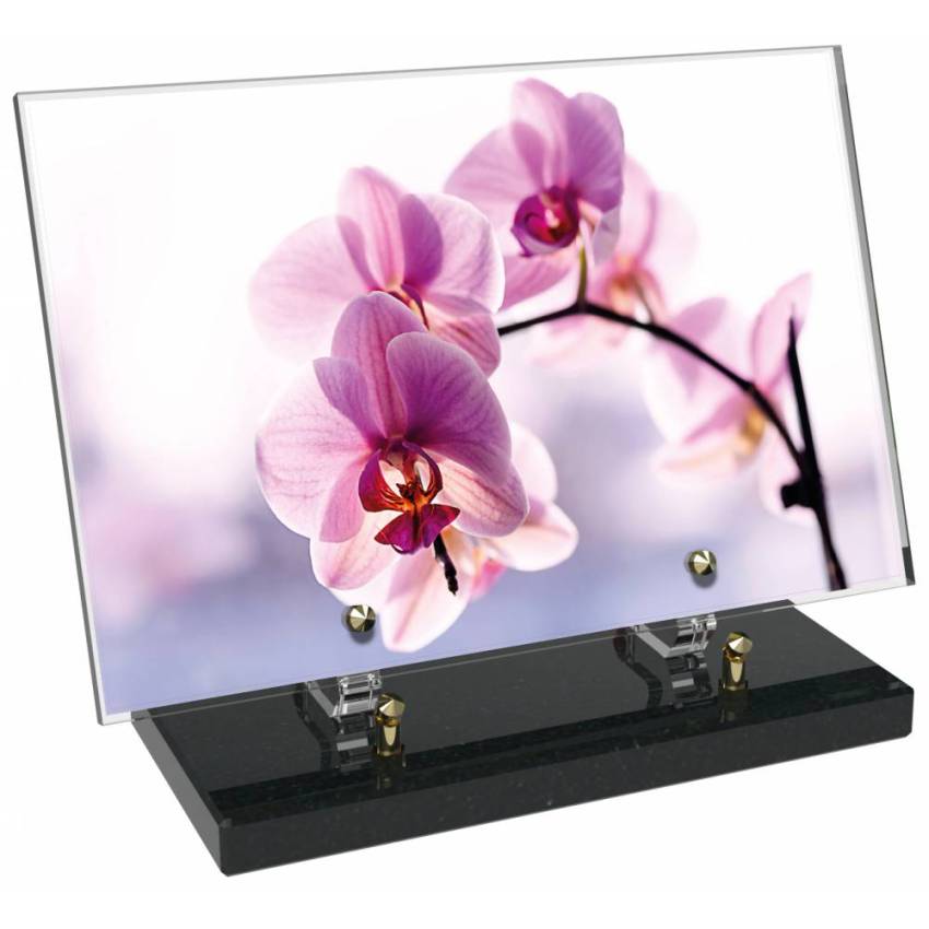 Plexiglas plate Rectangle emblematic flowers