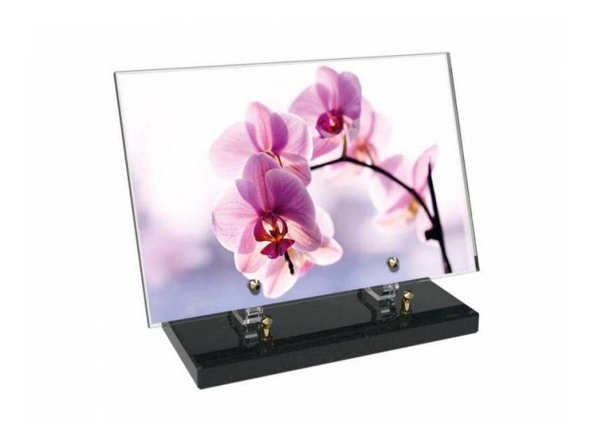 Plexiglas plate Rectangle emblematic flowers