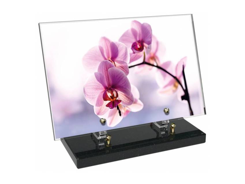 Plexiglas plate Rectangle emblematic flowers