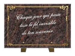 Cadre Or et Texte Blanc