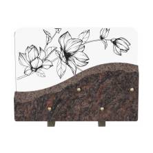 Plaque de granit rectangulaire artistique