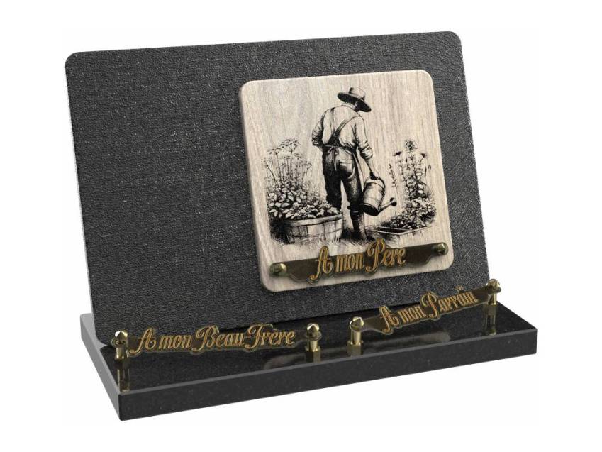 Elvoria funeral plaque