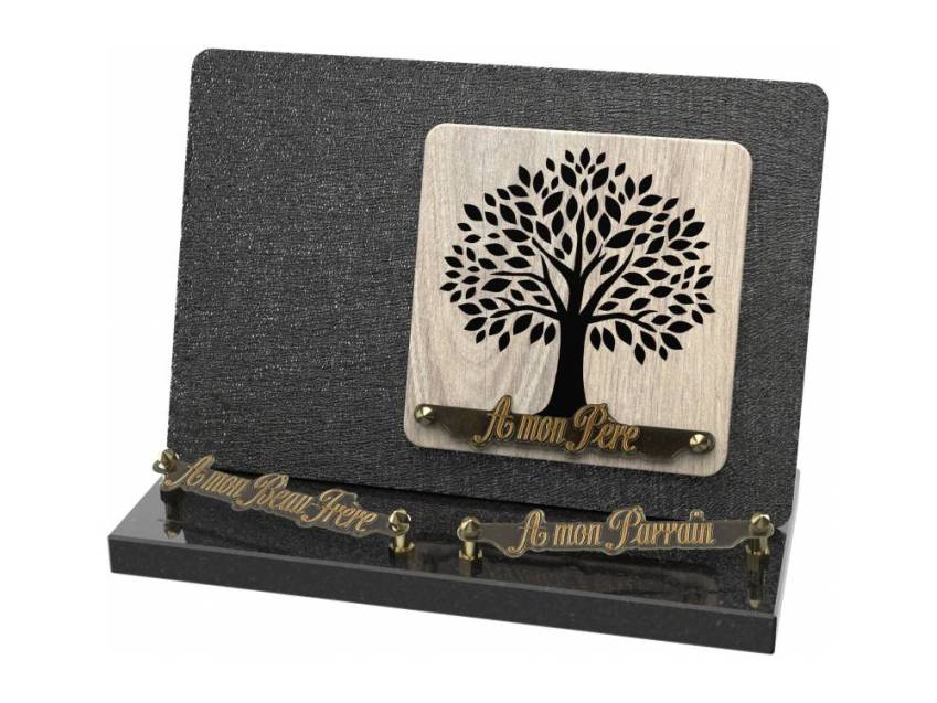 Elvoria funeral plaque