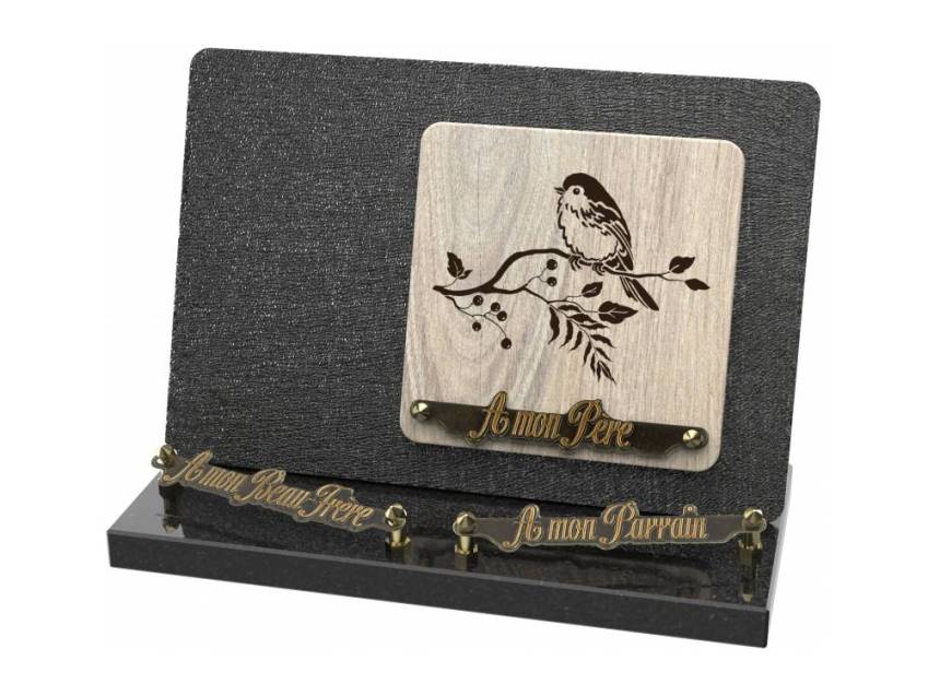 Elvoria funeral plaque