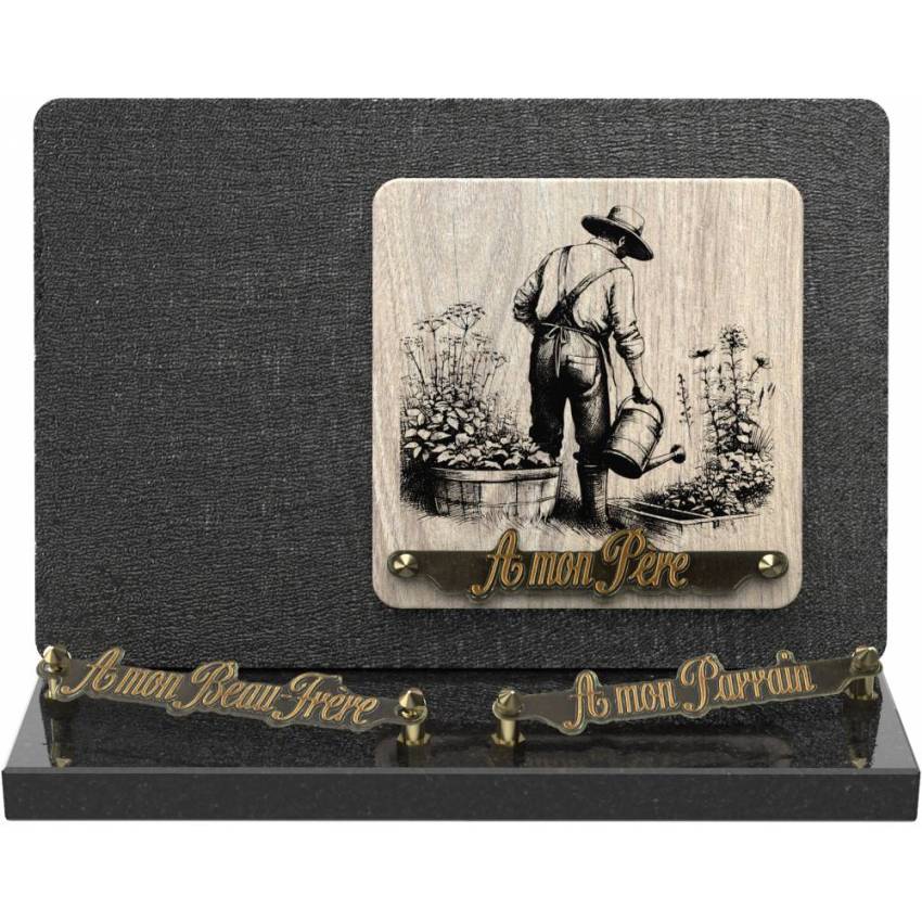 Elvoria funeral plaque
