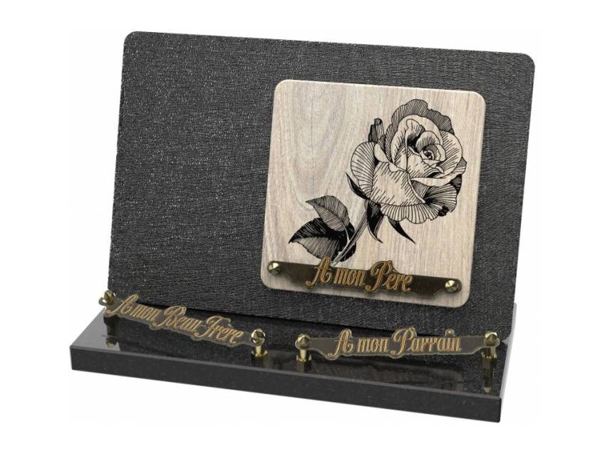 Elvoria funeral plaque