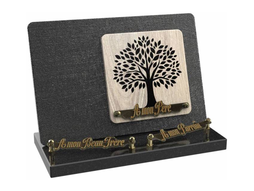 Elvoria funeral plaque