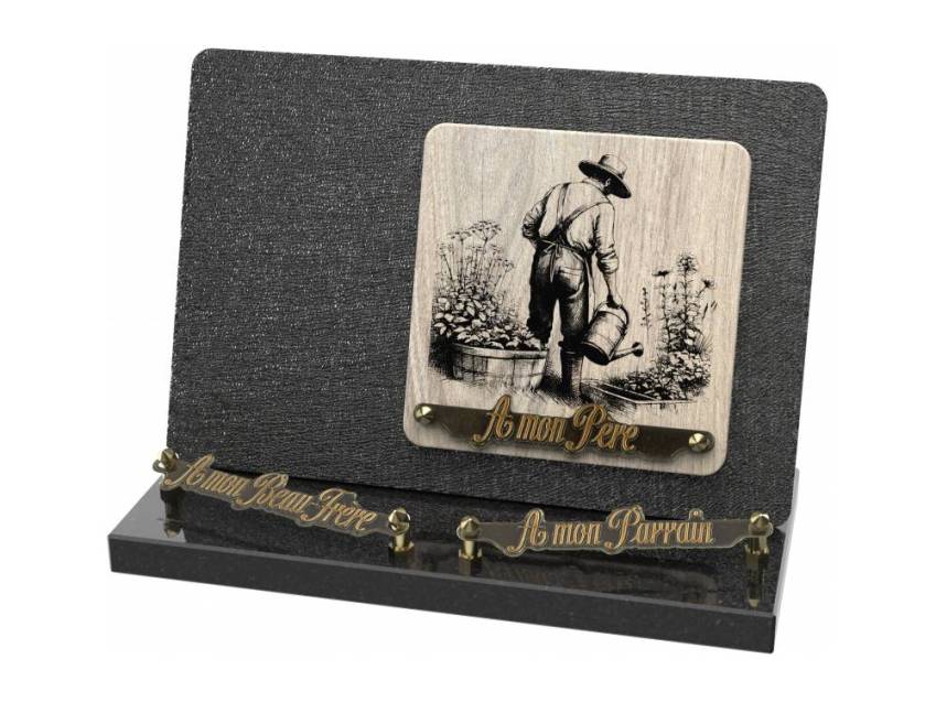 Elvoria funeral plaque