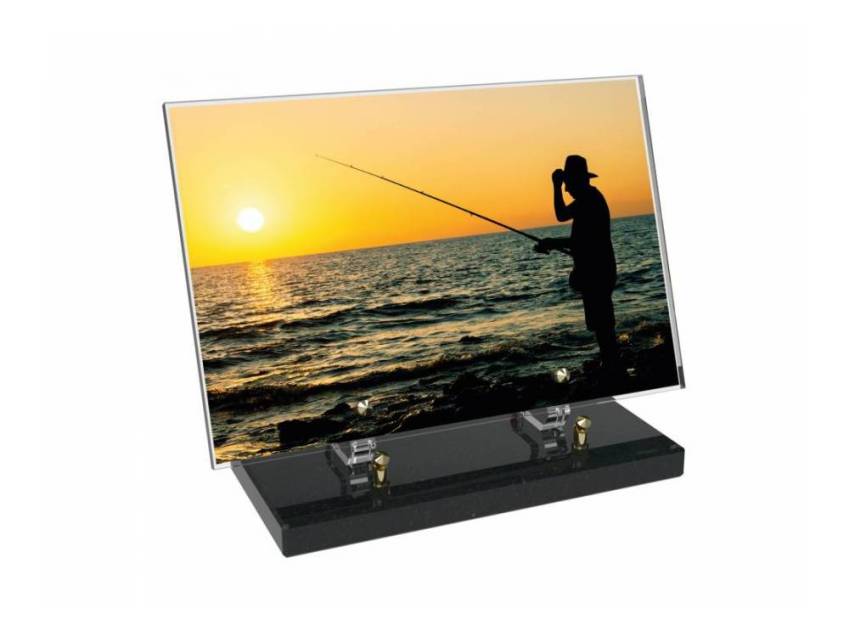 Peach Rectangle Plexiglas Plate