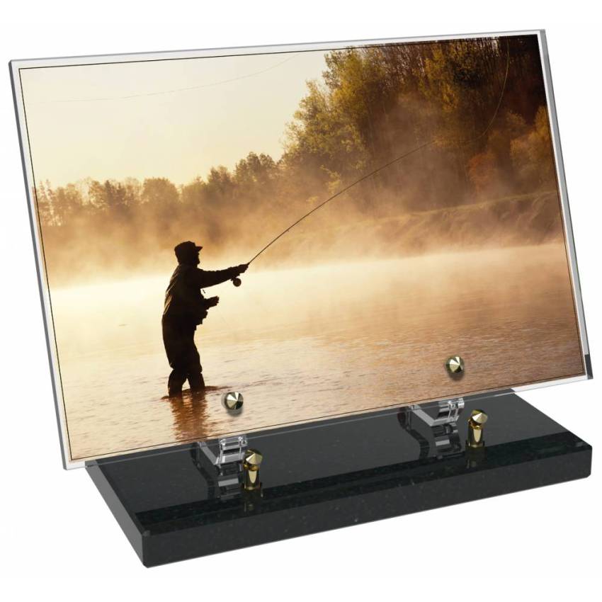 Peach Rectangle Plexiglas Plate