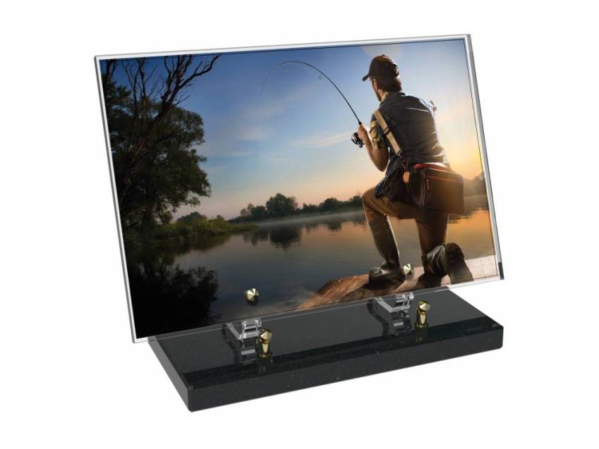 Peach Rectangle Plexiglas Plate