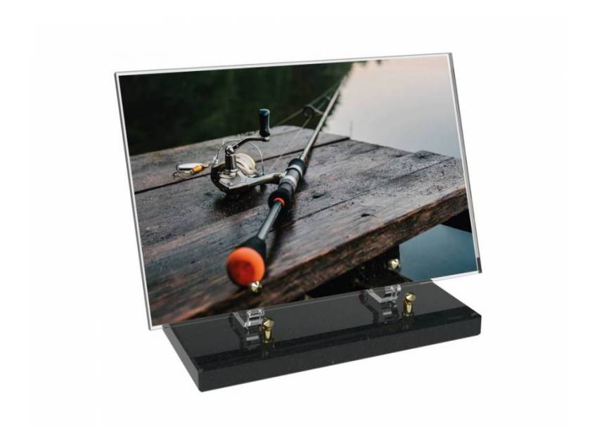 Peach Rectangle Plexiglas Plate