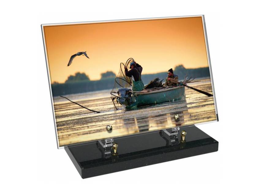 Peach Rectangle Plexiglas Plate