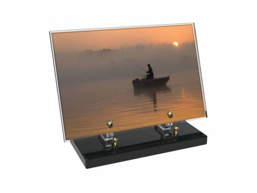 Peach Rectangle Plexiglas Plate