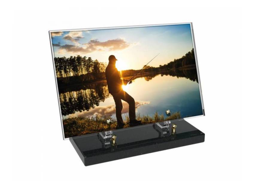 Peach Rectangle Plexiglas Plate