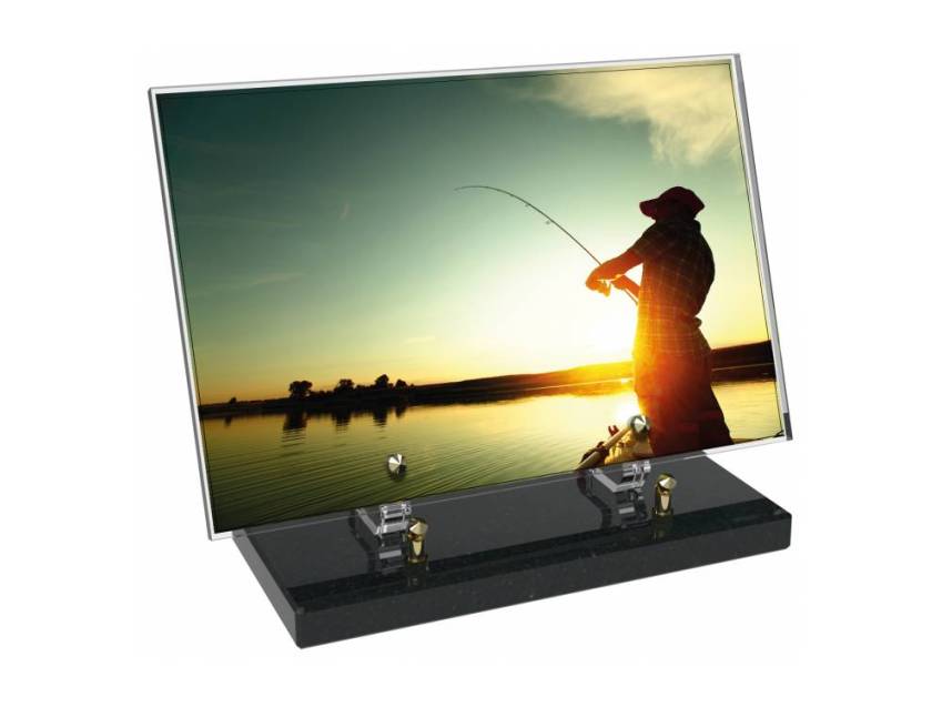 Peach Rectangle Plexiglas Plate