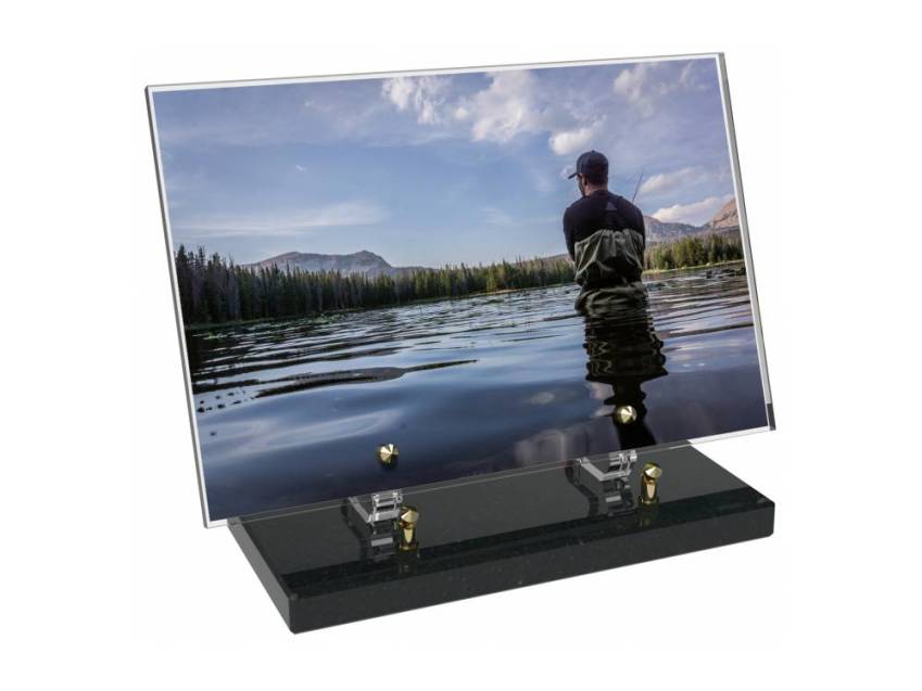 Peach Rectangle Plexiglas Plate