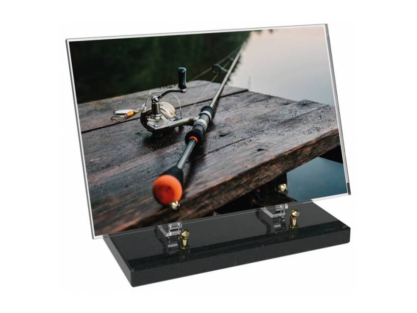 Peach Rectangle Plexiglas Plate